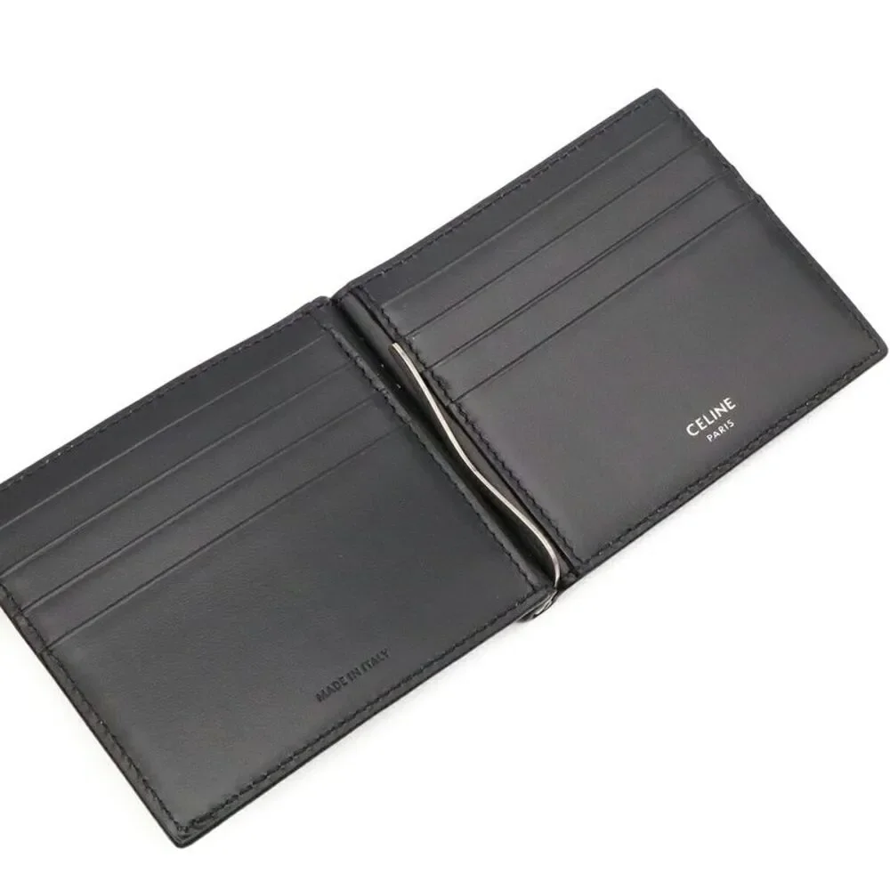Celine Triomphe Bi-fold Money Clip Wallet